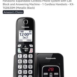New Panasonic Expandable Cordless Phone 