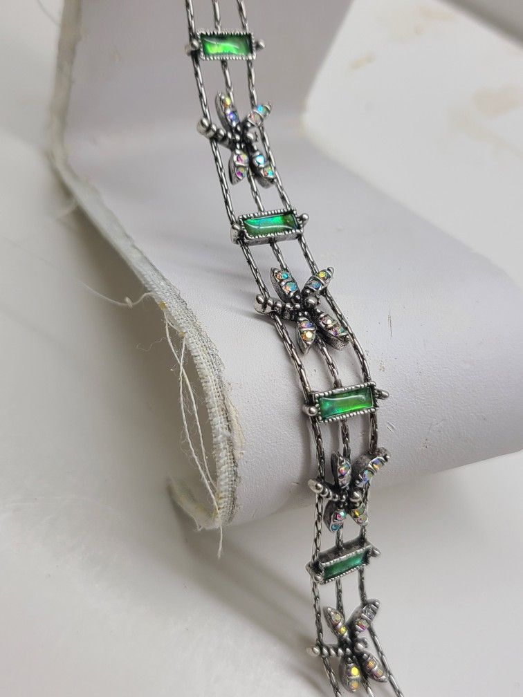 RARE GENUINE GREEN ABALONE DRAGONFLY 