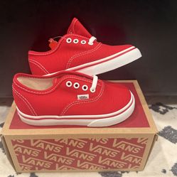 Vans Classic Low Size 8C (Toddler) Red/White - Brand New - Deadstock 