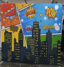Superhero backdrop