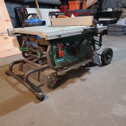 10" Metabo Table Saw, On Rolling Stand
