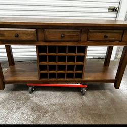 Oak 62” Sideboard/Buffet Table