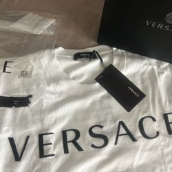 Versace White Shirt Top Small