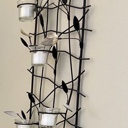 Pair Wall art Votive Candle / Tea Light Holders