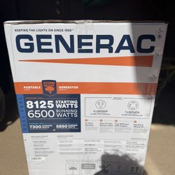 Generator Generac 8125/6500 Watt Fuel Portable 