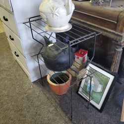Vintage Mid Century Metal Shelf 