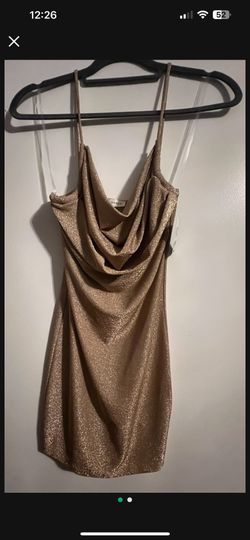 Gold/Beige Glittery Dress