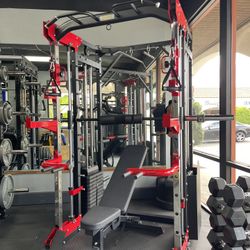 3 N 1 SQUAT RACK🔹SMITH MACHINE🔹FUNCTIONAL TRAINER 
