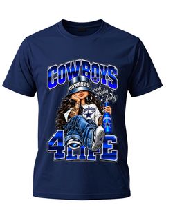 Title: Cowboys 4 Life Graphic Shirts – Sizes S–4XL