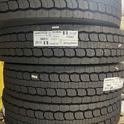 8 Trailer tires- Goodyear Endurance LHD Tire 11R22.5 T BW - 14 Ply / "G" Series