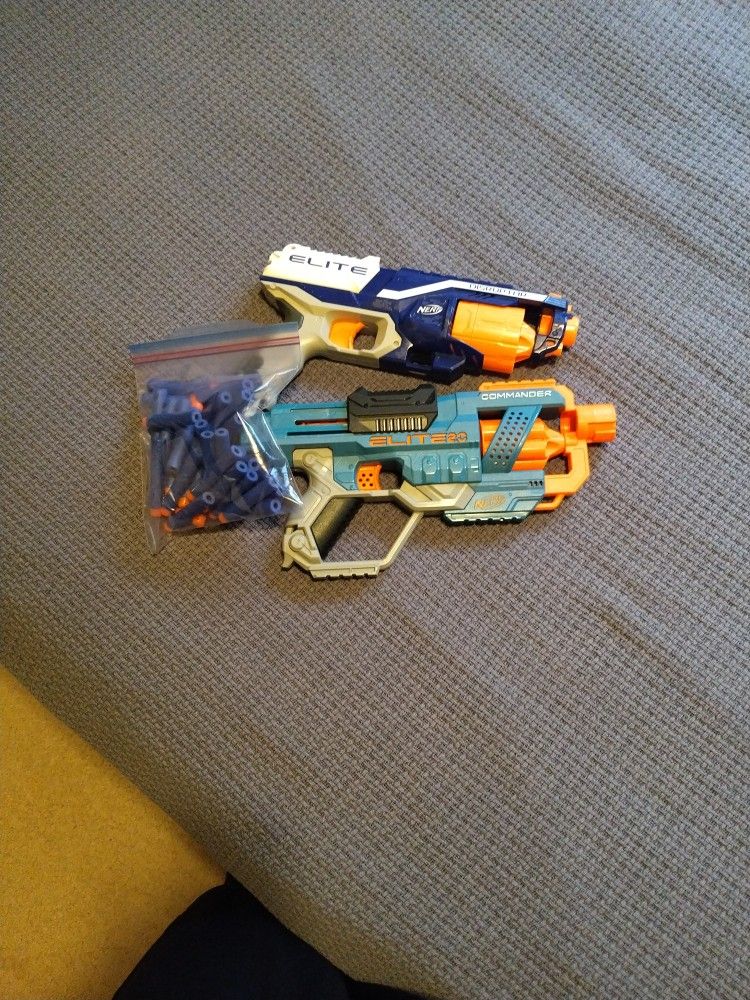 2 Elite Nerf Guns 
