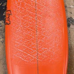 SWEET! LOST OG 25’ Puddle Jumper Surfboard MAYHEM Custom Orange Fade Tint Futures Quad Fin Set up P/U