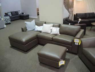 Stranded Leather Containers Leather Sectional