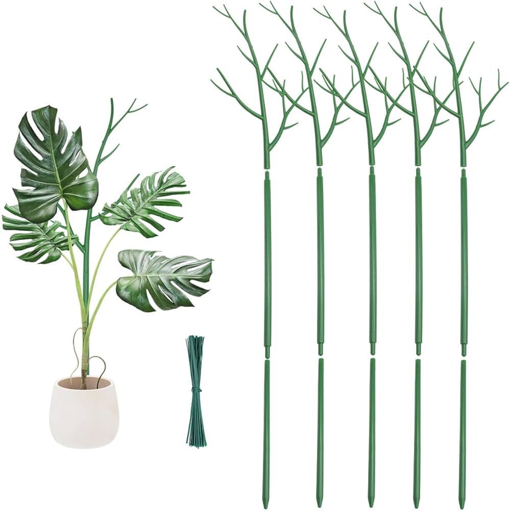 Monstera Plant Support,Plant Garden Support Stakes,Tall Plastic Plant Sticks Twig for Tomato Tree,Branches Support Structures Outdoor Indoor 36 Inch,G