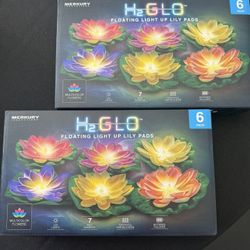 NEW Pool Floating Lights Lily Pads