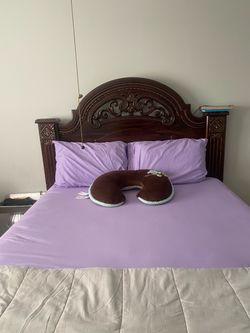 Wood bed frame