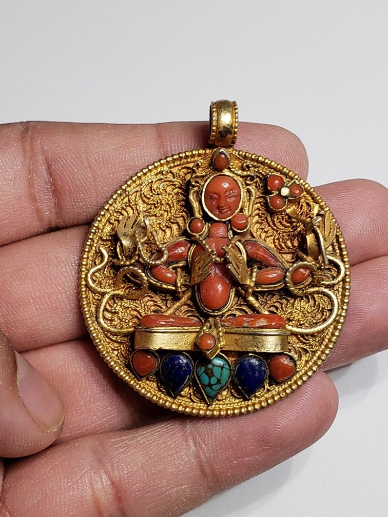Tibetan Old Sterling Pendant