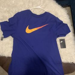 Nike Swoosh Tee – Men’s Large Royal Blue Shirt w/ Tag, New Condition 