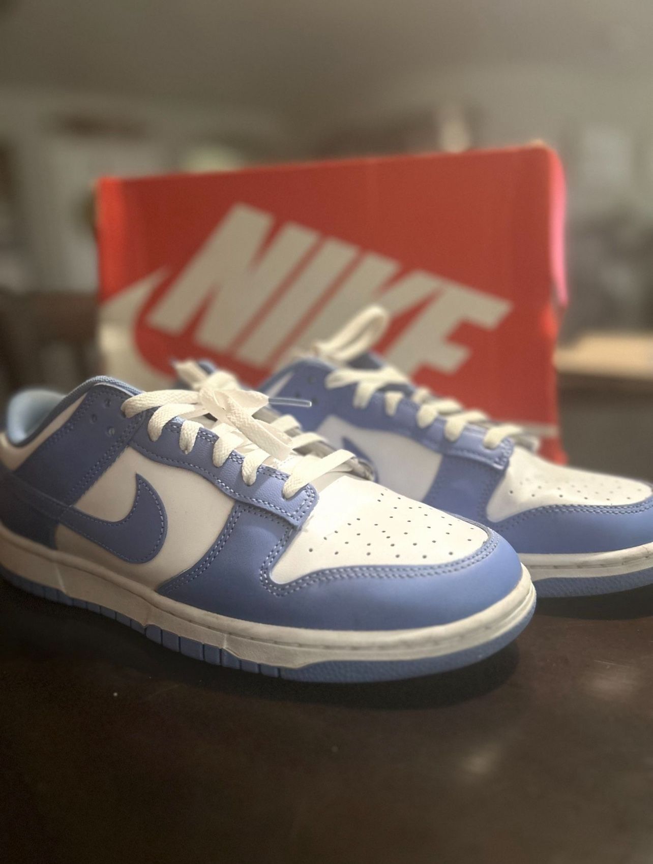 Size 10 White And Blue Dunks