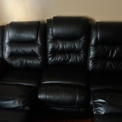 Reclining love seat and sofa