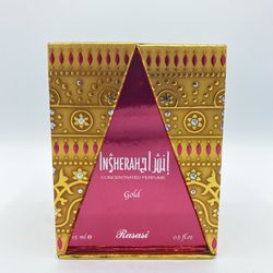 Insherah Gold by Rasasi Woody Citrus Musky Powderry Floral 15ml Perfume Oil 