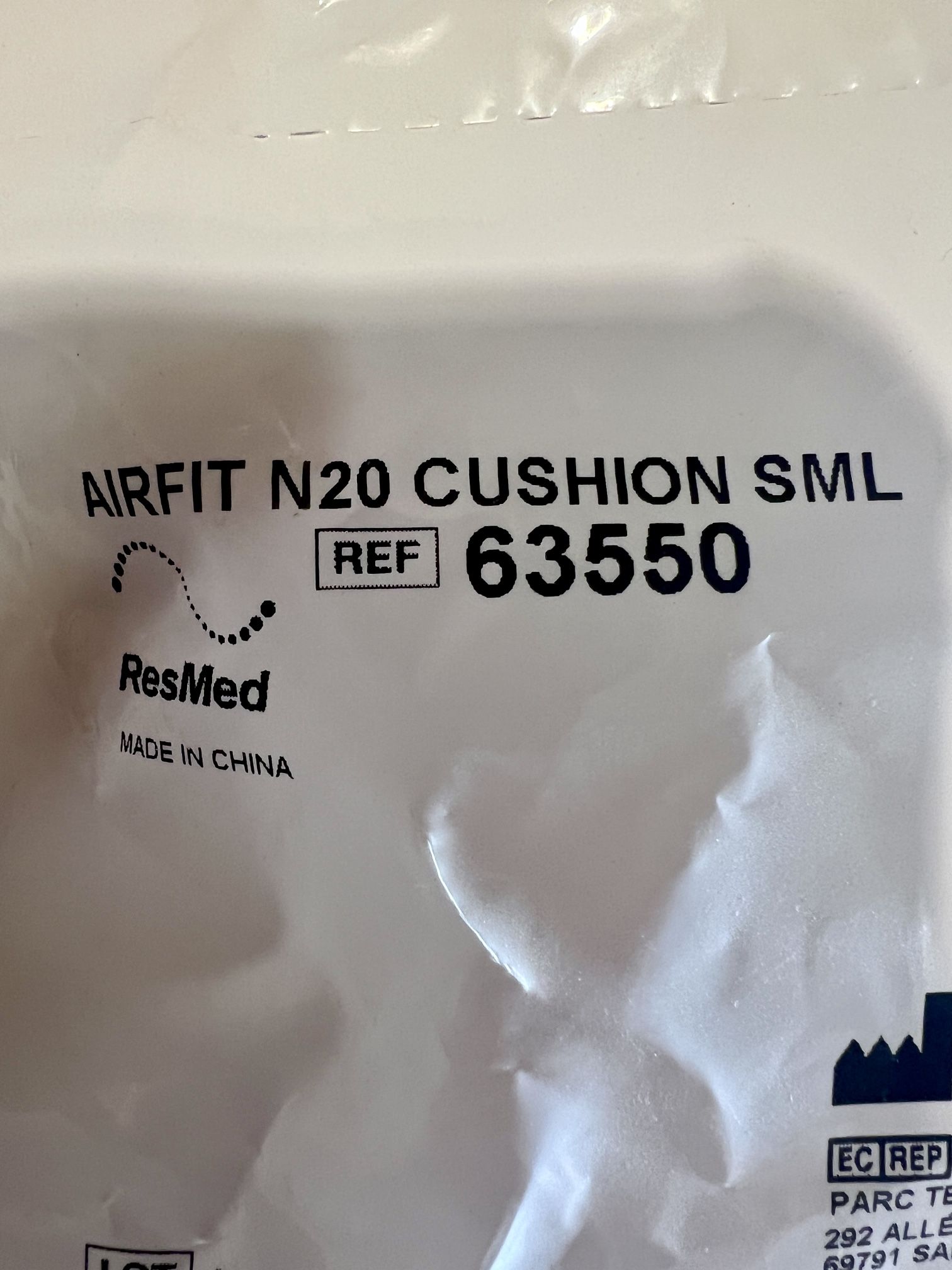 (2) - NEW - Airfit N20 Cushions - SMALL 