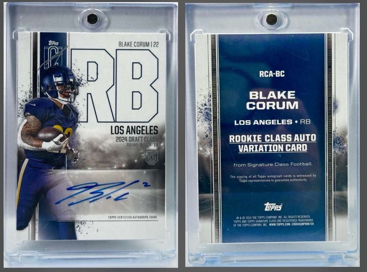 2024 Topps Signature Class - Blake Corum - Rookie Class Auto Variation