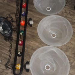 Pool Table Lights With Poolballs