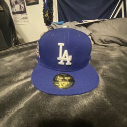 LA dodger hat world series size 7 3/4