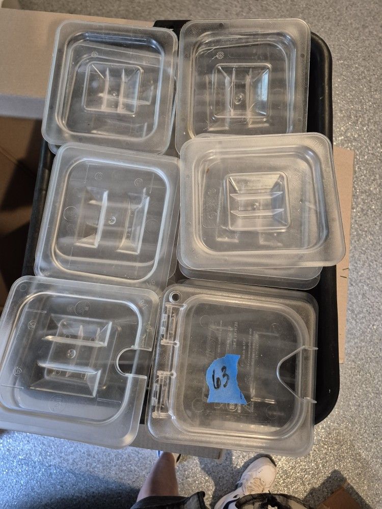 Restaurant Equipment Clear Food Storage Bin Lids