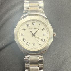 Vintage Baume & Mercier Geneve Watch Silver 