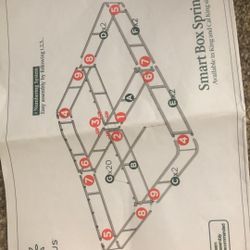 Cal king Size Mattress With Zinus metal Frame 