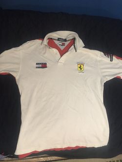 Tommy Hilfiger X Ferrari Limited edition dress shirt 90s rare vintage supreme LARGE