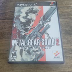 Metal gear solid 2 sons of liberty PS2 