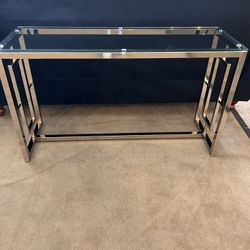 Glass Top Console Table, Sofa Table , Occasional Table 🔥BIG SALE🔥Everything is 50% OFF🔥