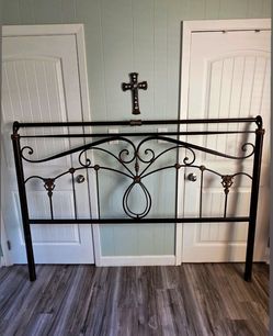 Ornate Metal Bed Headboard