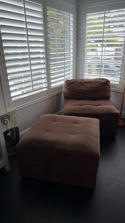 Chair and ottoman