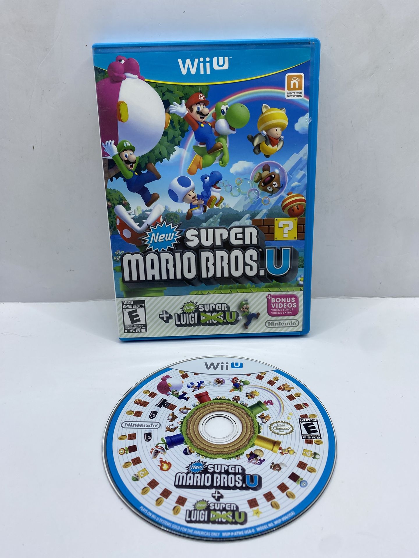 Super Mario Bros U with New Super Luigi U Nintendo Wii U W Insert Tested