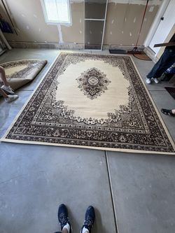 10x13 Mashad Ivory Large Rug