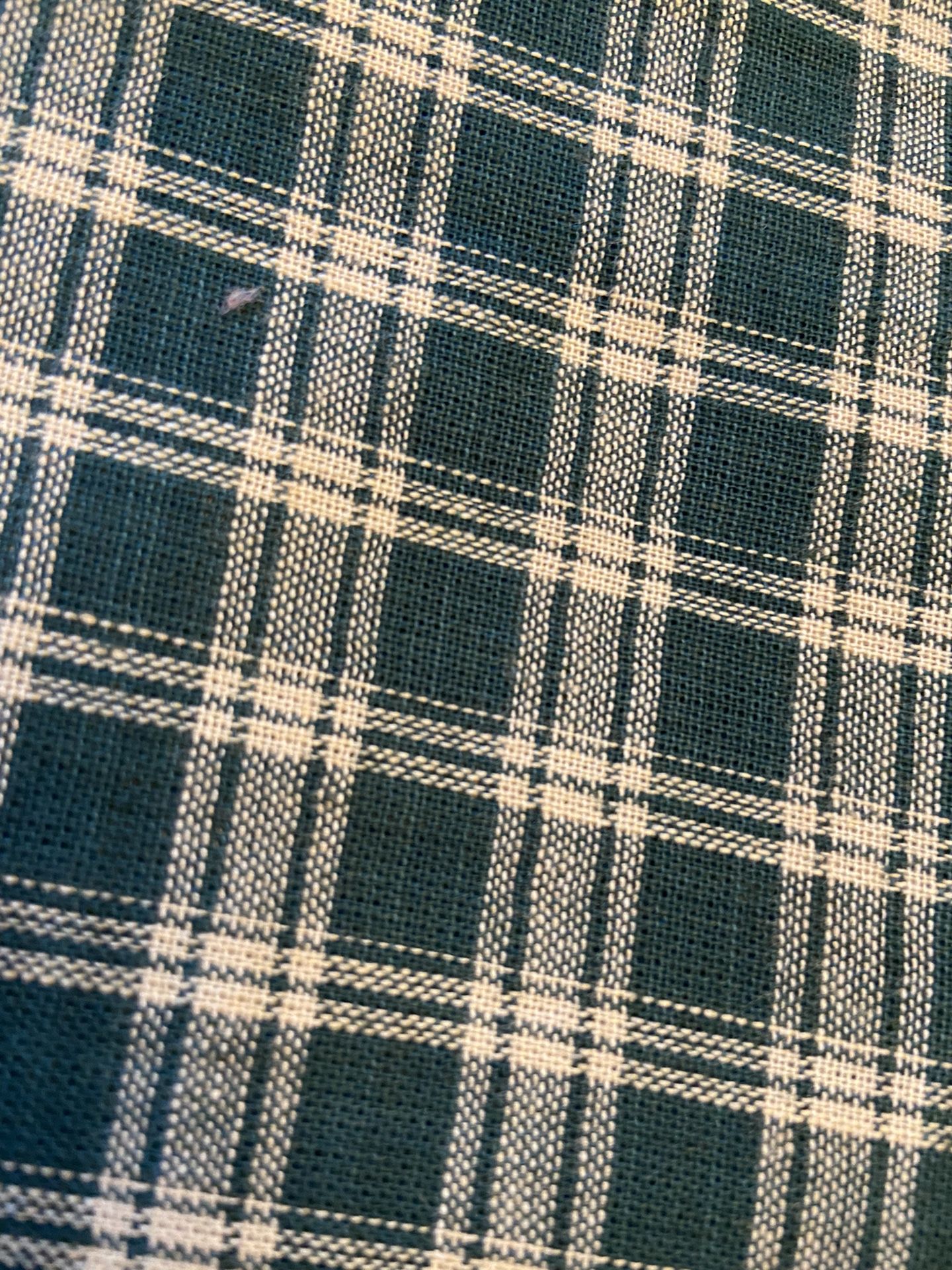 Green And Cream Fabric