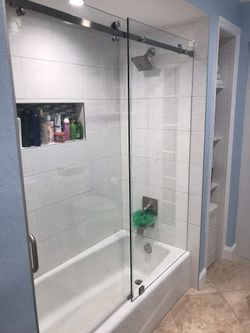 Custom frameless shower doors