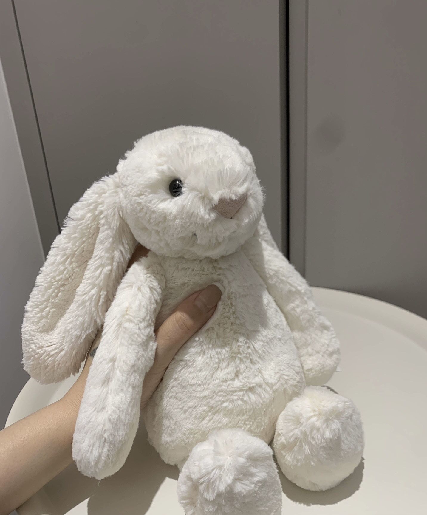 White Fluffy Rabbit Plush Toy