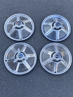 65 Mustang Spinner 14” Hubcaps 