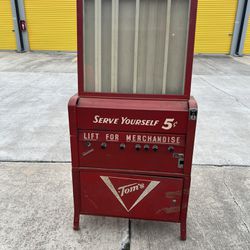Vintage Tom’s Peanuts Vending Machine 5 Cent