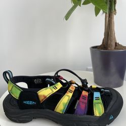 KEEN Newport Sandals Rainbow Tie Dye Waterproof Hiking | Women 8