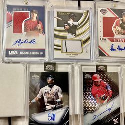8 Card MLB Auto, Patch Lot 