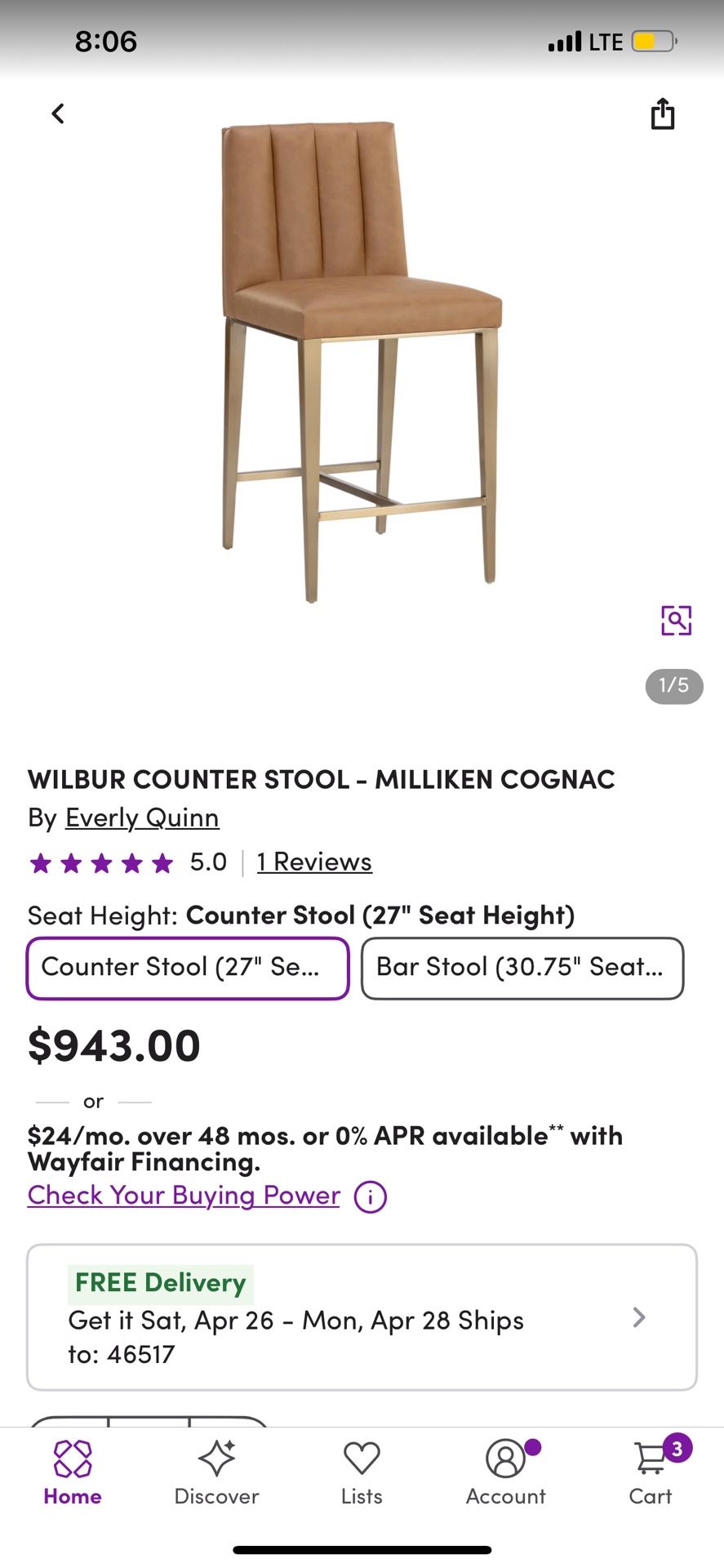 New Leather At Stool