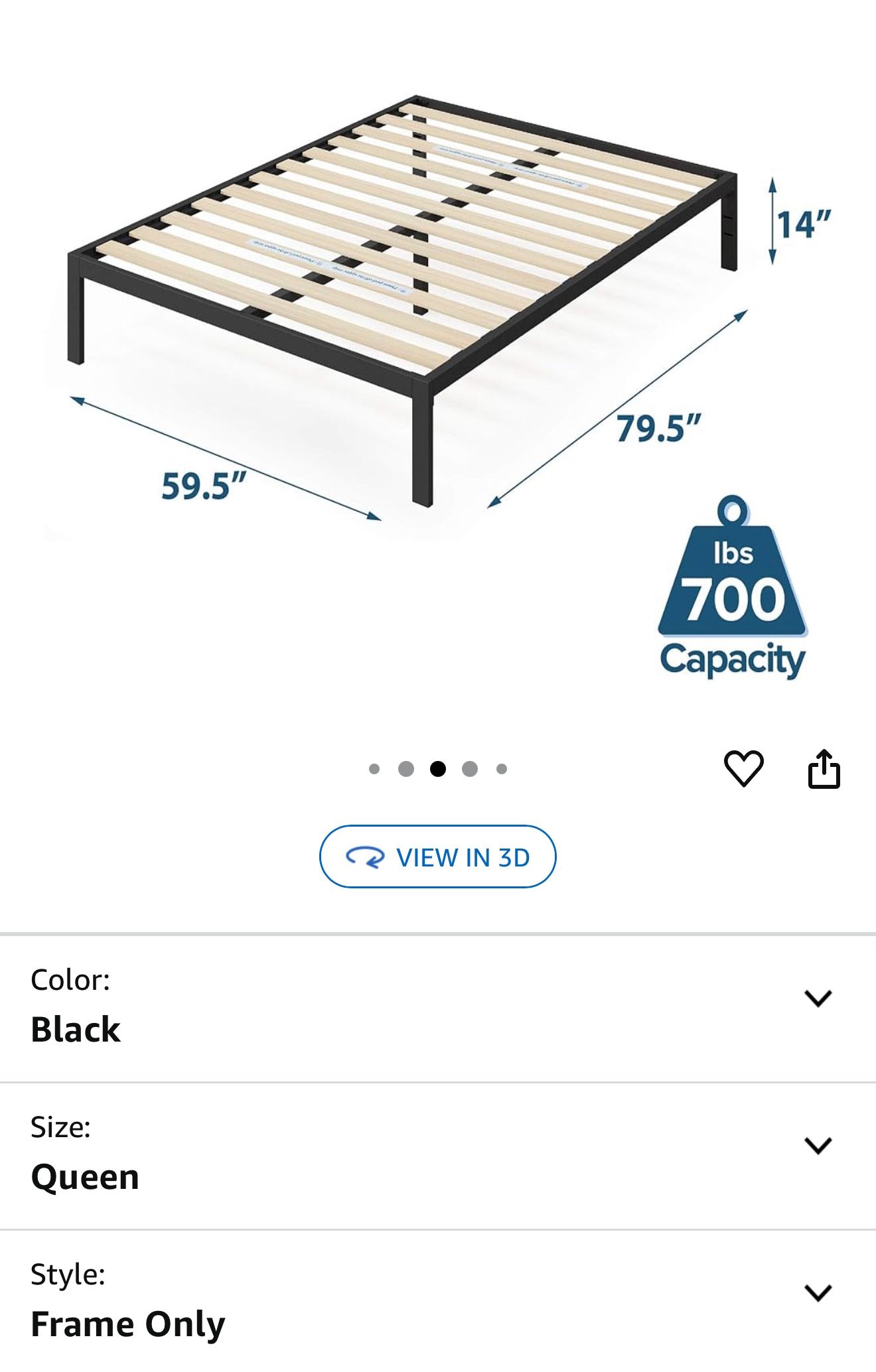 Queen Bed Frame Only 