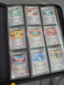 Binder of Pokemon Secret Rare Item cards
