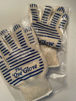 2-Pack Oven Gloves, Silicone Grip Hot Kitchen (right-handed gloves)